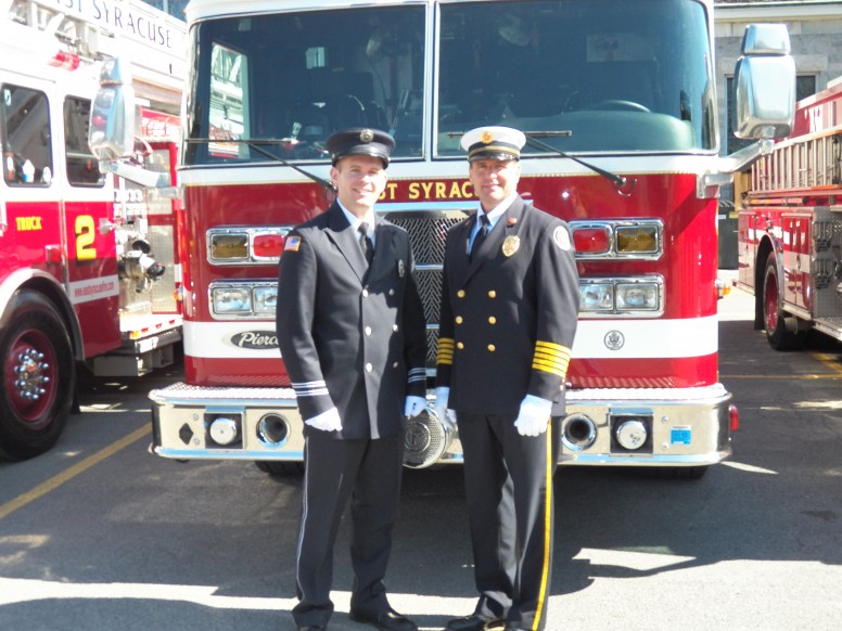 Joe Jr. and Joe Sr. at the Memorial Day Parade.