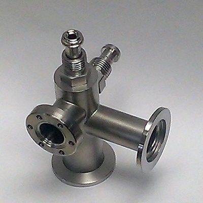 Custom Multi-Port T Vacuume Chamber Assembly